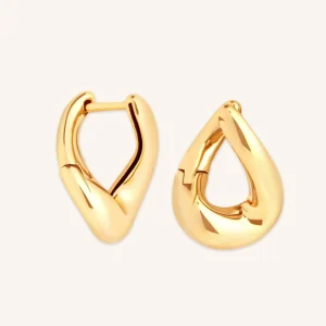 Molten Hoops in Gold