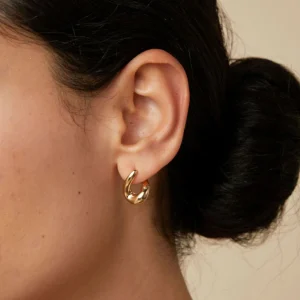 Molten Hoops in Gold