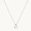 Molten Pendant Necklace in Silver