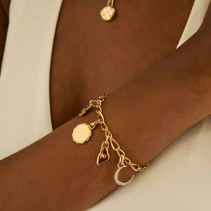 Moon Talisman Charm in Gold