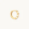 Navette Hoop 8mm in Gold