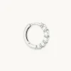 Navette Hoop 11.5mm in Silver