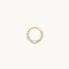 Navette Topaz Daith Hoop in Solid Gold