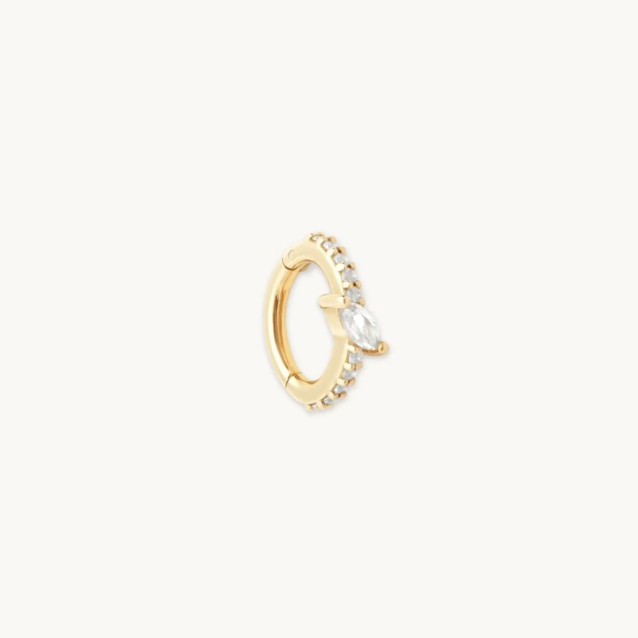 navette_topaz_rook_hoop_i_0.webp Navette Topaz Rook Hoop in Solid Gold