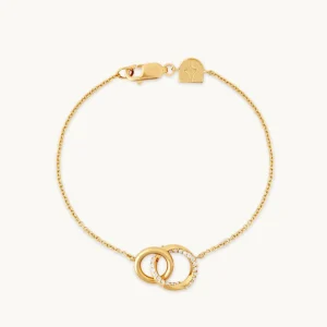 Orbit Crystal Bracelet in Gold