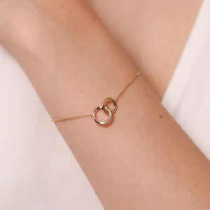 Orbit Crystal Bracelet in Gold
