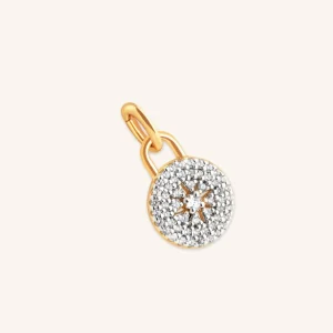 Pavé Star Charm in Gold