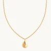 Pear Pendant Necklace in Gold