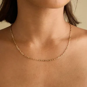 Piccadilly Chain Necklace in Solid Gold
