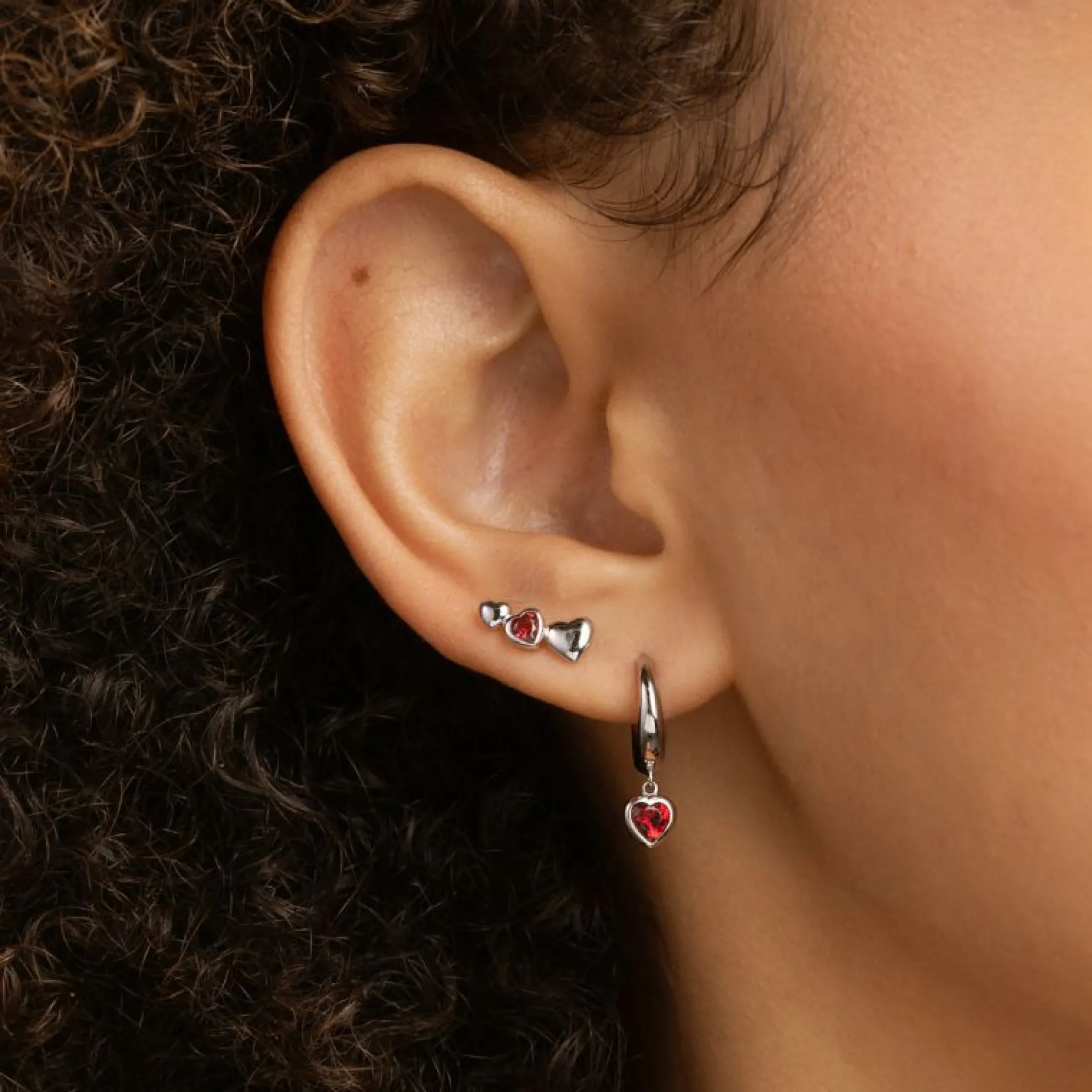 red_heart_climber_studs_i_2.webp Red Heart Climber Studs in Silver
