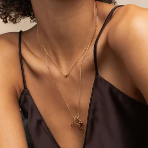 Red Heart Talisman Charm in Gold