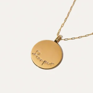 Scorpio Bold Zodiac Pendant Necklace in Gold