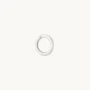 Seamless Hoop 1.2mm in Solid White Gold