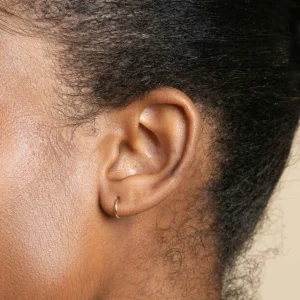 Seamless Hoop 1.2mm in Solid Gold