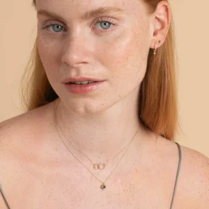 September Sapphire Birthstone Earrings in Solid Gold