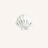 Shell Click Charm in 9k White Gold