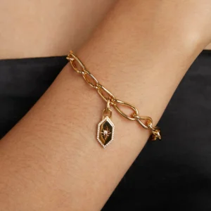Shield Talisman Charm in Gold