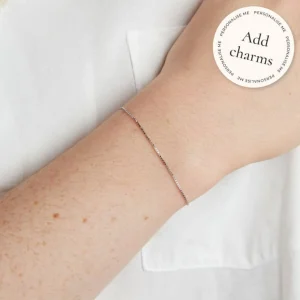 Shoreditch Chain Bracelet in Solid White Gold