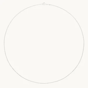 Shoreditch Chain Necklace in Solid White Gold
