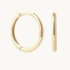 Simple 12mm Hoops in Solid Gold