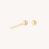 Small Ball Stud Earrings in Solid Gold