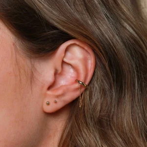 Small Ball Stud Earrings in Solid Gold