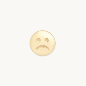 Smiley Click Charm in 9k Gold