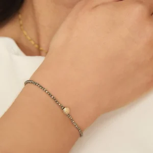 Smiley Click Charm in 9k Gold