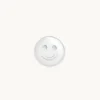 Smiley Click Charm in 9k White Gold