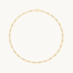 Soho Chain Anklet in Solid Gold