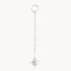Star Ear Curation Chain™ in Solid White Gold