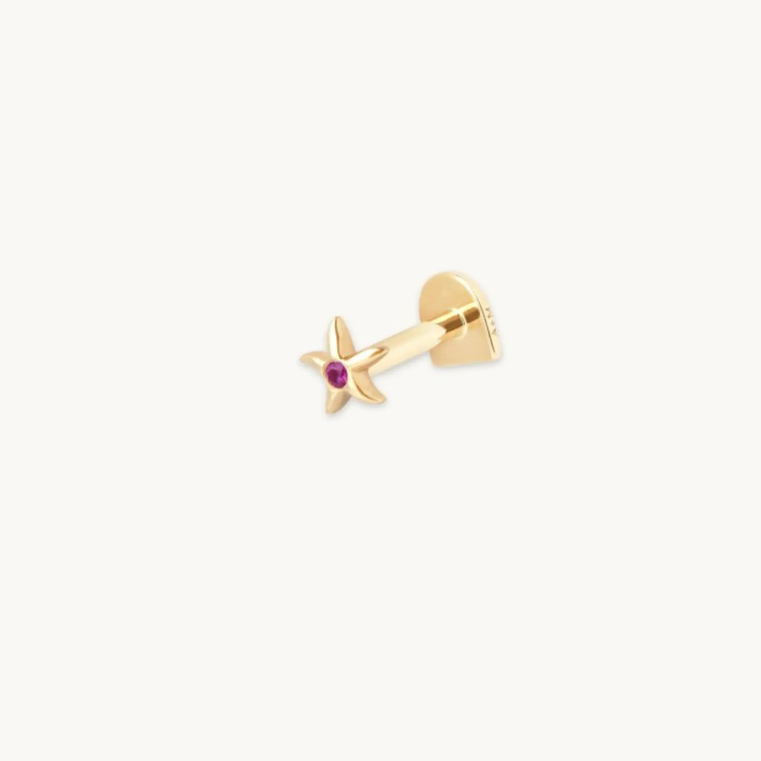 starfish_piercing_stud_in_0-1.webp Starfish Piercing Stud in Solid Gold