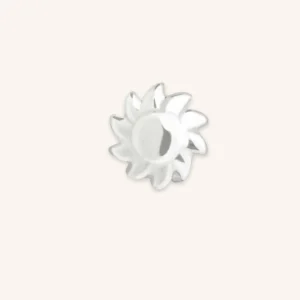 Sunshine Click Charm in 9k White Gold