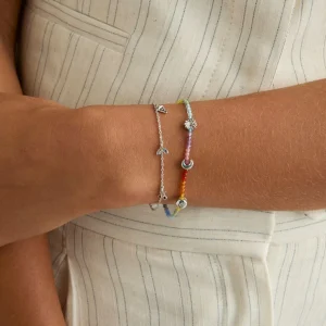 Sunshine Click Charm in 9k White Gold