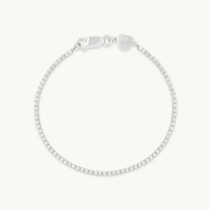 Tennis Chain Bracelet in Silver