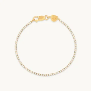 Tennis Chain Bracelet in Gold