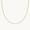 Tennis Chain Necklace in Gold