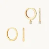 Topaz Charm Gift Set in Solid Gold