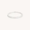 Topaz Eternity Ring in Solid White Gold