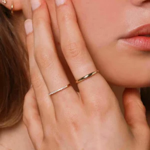 Topaz Eternity Ring in Solid Gold