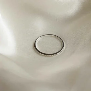 Topaz Eternity Ring in Solid White Gold
