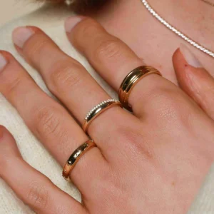 Topaz Eternity Ring in Solid Gold
