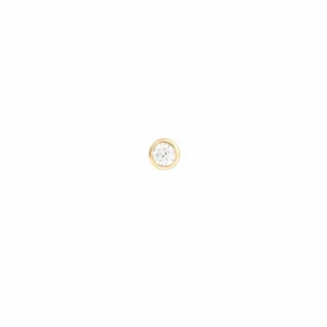 Topaz Gem Piercing Stud in Solid Gold