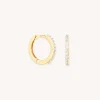 Topaz Hoops in Solid Gold