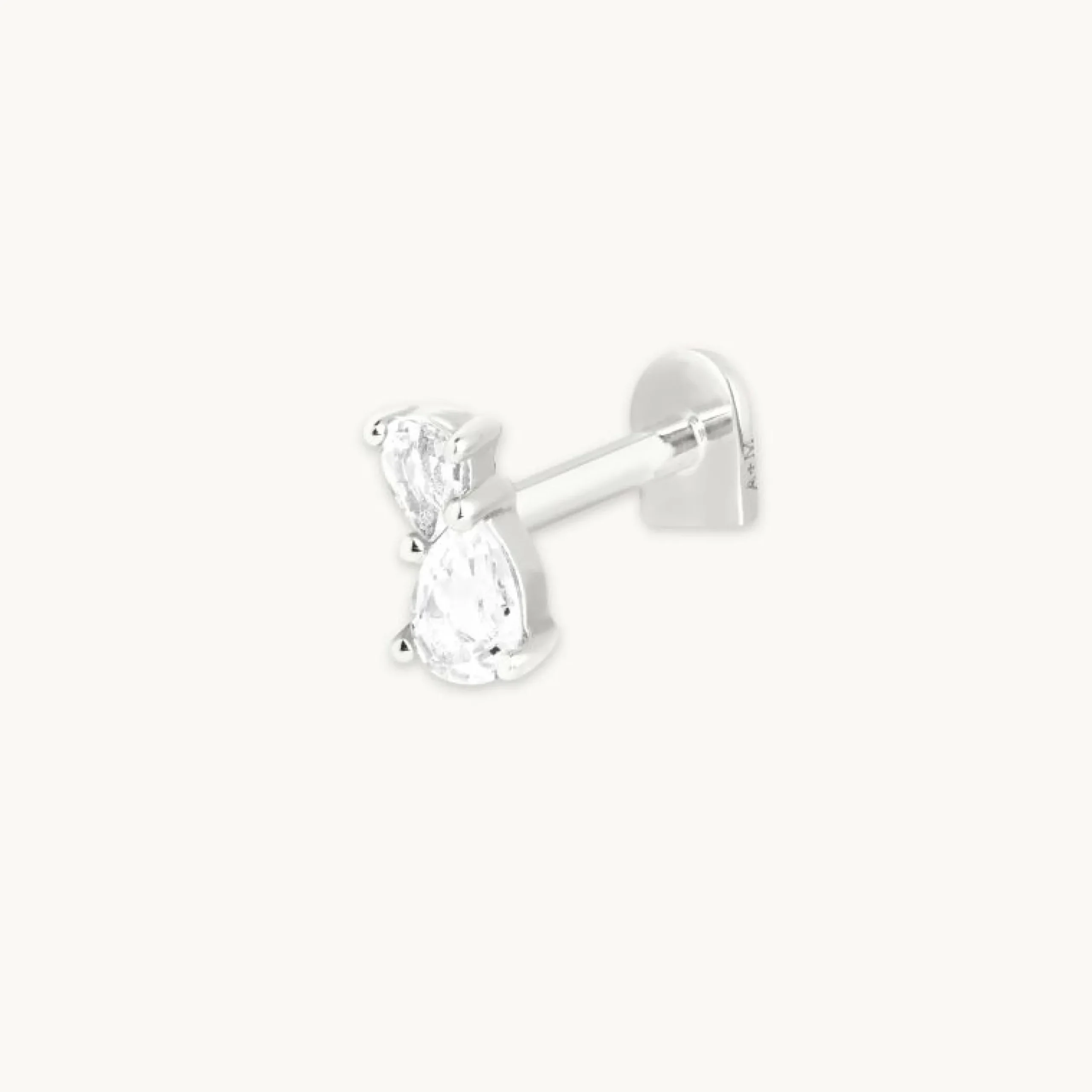 topaz_pear_cluster_pierci_0-1.webp Topaz Pear Cluster Piercing Stud in Solid White Gold