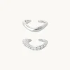Wave Cuff Gift Set in Silver