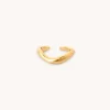 Wave Ear Cuff in Gold