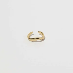 Wave Ear Cuff in Gold