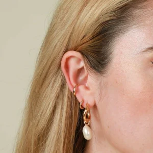 Wave Ear Cuff in Gold
