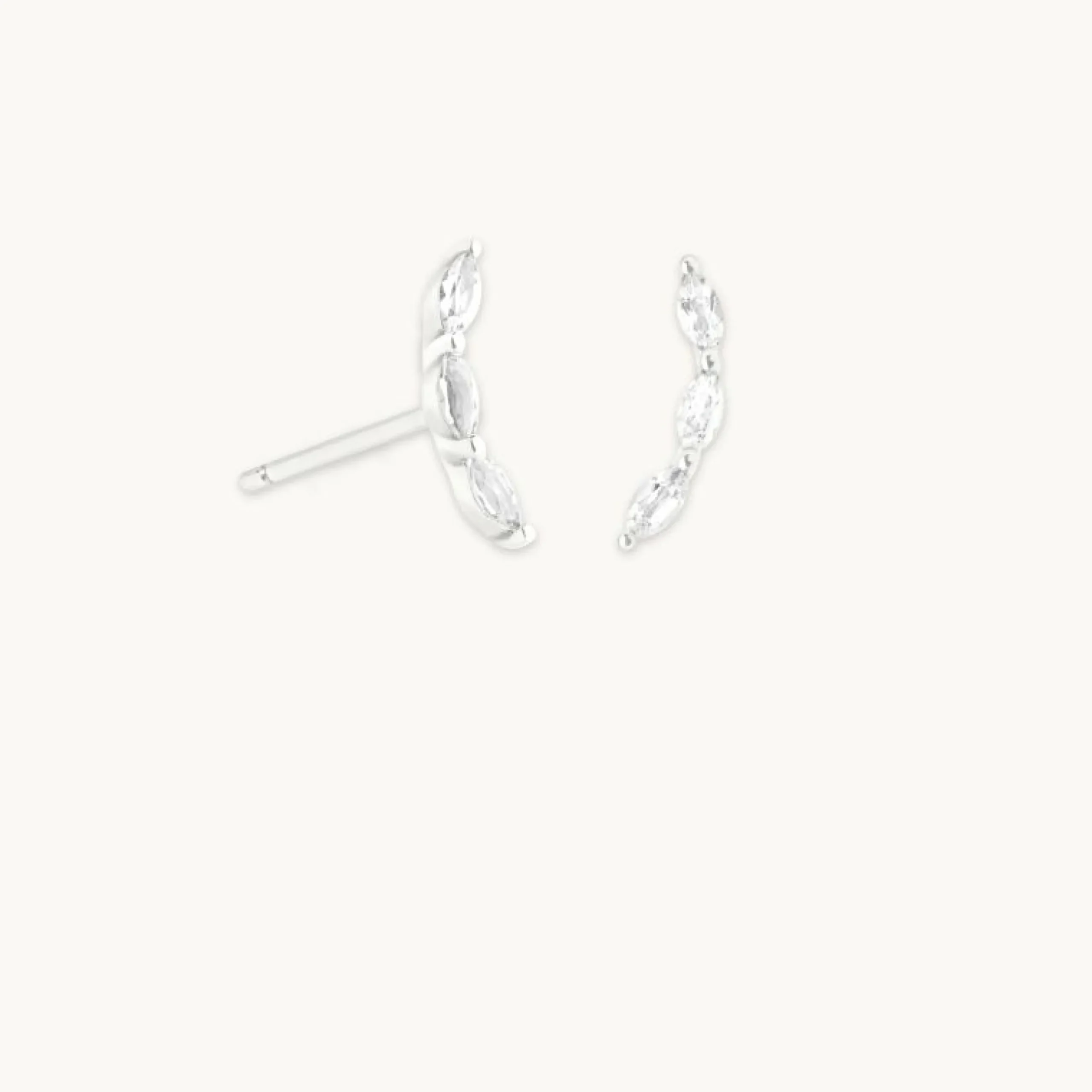 white_topaz_curved_studs__0.webp White Topaz Curved Studs in Solid White Gold